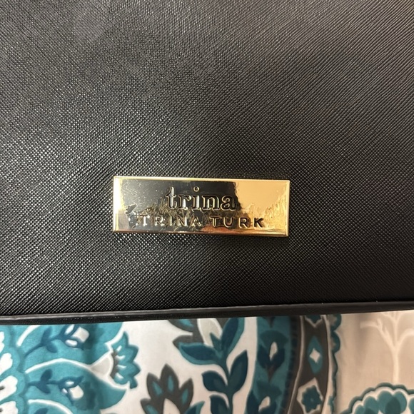 NWT Trina Turk black purse with double handles and is a Crossbody - Picture 10 of 10